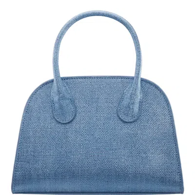 Nina Yorke Top Handle Bag In Blue