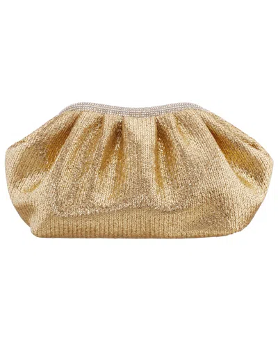 Nina Zayla Straw Small Clutch Handbag In Gold