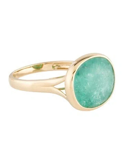 Pre-owned Nina Zhou 14k 10.21ct Paraiba Tourmaline Ring In Multi