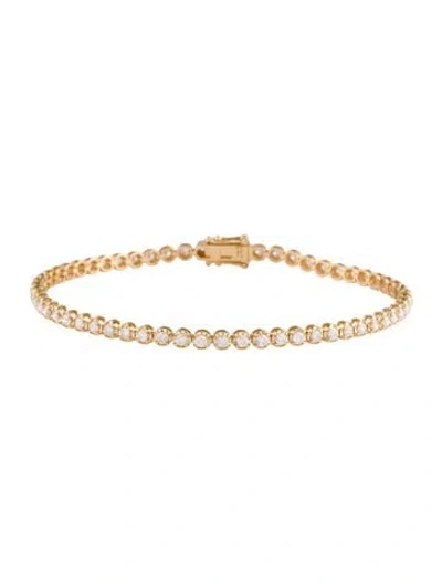 Pre-owned Nina Zhou 18k 1.32ctw Diamond Tennis Bracelet, 7" In Multi