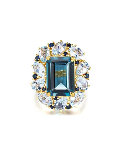 Nina Zhou Jewelry 14k 14.20 Ct. Tw. Gemstone Cocktail Ring In Gold