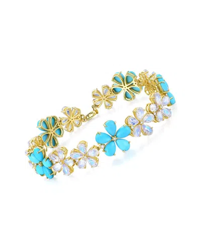 Nina Zhou Jewelry 14k 19.30 Ct. Tw. Gemstone Bracelet In Gold