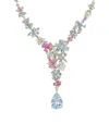 Nina Zhou Jewelry 14k 28.50 Ct. Tw. Gemstone Statement Necklace In Multi