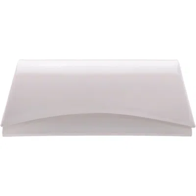 Nina Zoey Faux Leather Clutch In Ecru