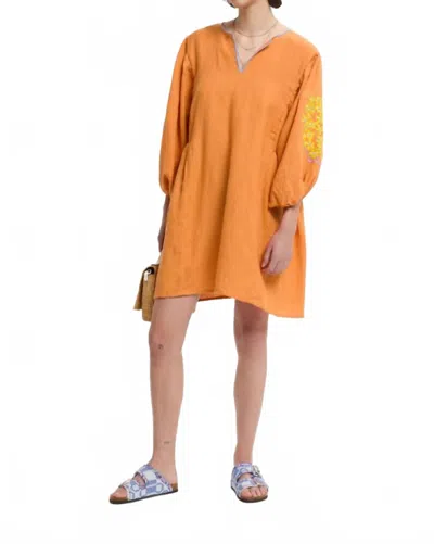 Ninaleuca Bloom Mini Dress In Orange