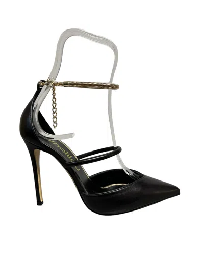 Ninalilou - Black Leather Decollete Art.avril 105 332520a1 (5661) Avril 105 332520a1