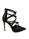 Ninalilou - Black Leather Decollete Art.avril 108 332537a1 (5683) Avril 108 332537a1 In Black