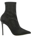 Ninalilou 105mm Crystal-embellished Pointed-toe Boots In Black