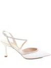Ninalilou 70mm Mya Leather Pumps In White