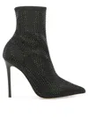 Ninalilou 105mm Crystal-embellished Pointed-toe Boots In Black