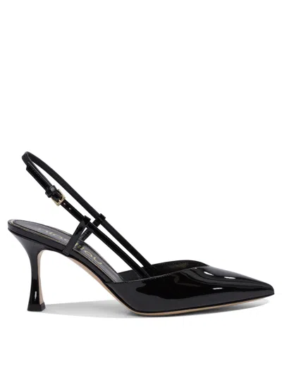 Ninalilou Black Leather Heeled Shoes