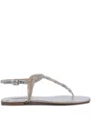 Ninalilou Braided Leather Sandals In Purple