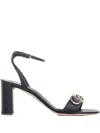 Ninalilou Buckle-detail Block-heel Sandals In Multi