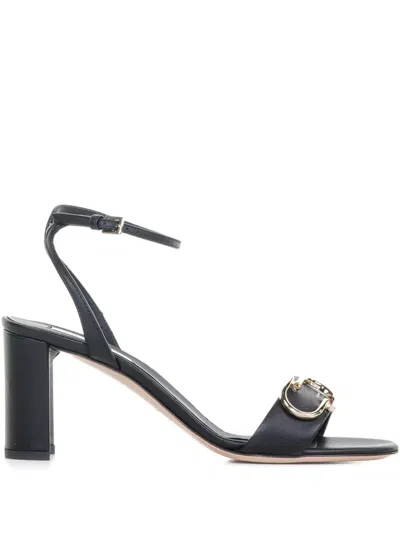 Ninalilou Buckle-detail Block-heel Sandals In Multi