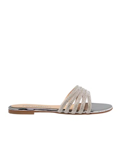 NINALILOU EMBELLISHED-STRAP FLAT SANDALS