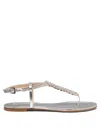 Ninalilou Leather Flat Sandal
