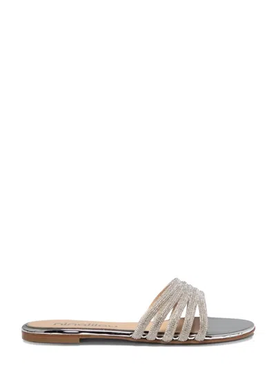 Ninalilou Elisa Crystal-embellish Sandals In Silver