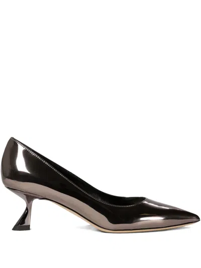 NINALILOU METALLIC LEATHER PUMPS
