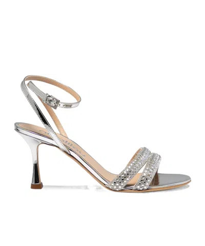 Ninalilou Mya 705 High-heeled Sandals In Silver