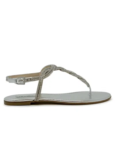 Ninalilou Nappa Flat Sandal In Brown
