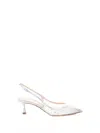 Ninalilou Mya Slingback Pump With Rhinestones In White