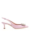 NINALILOU PINK SLINGBACK WITH RHINESTONE BUCKLE