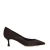 Ninalilou Pump Suede Ebony Heel 55mm In Brown