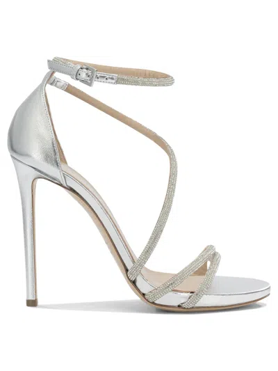 Ninalilou Silver Leather Sandals