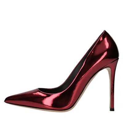 Ninalilou With Heel In Rosso Vivaci