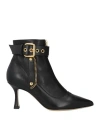 Ninalilou Woman Ankle Boots Black Size 6.5 Leather In Black