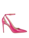 Ninalilou Woman Pumps Fuchsia Size 8 Leather In Pink
