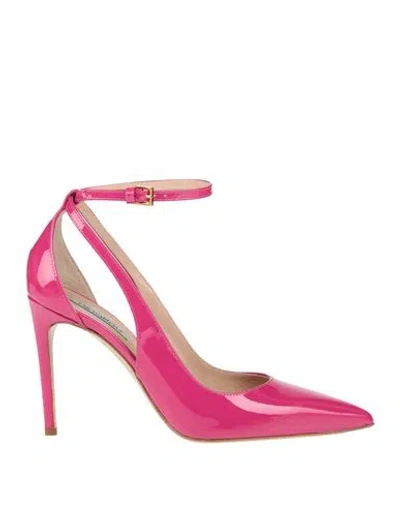 Ninalilou Woman Pumps Fuchsia Size 8 Leather In Pink