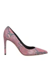 Ninalilou Woman Pumps Pink Size 8 Textile Fibers In Pink