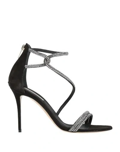 Ninalilou Woman Sandals Black Size 8 Leather