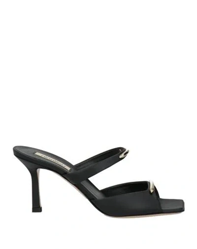Ninalilou Woman Sandals Black Size 8 Leather