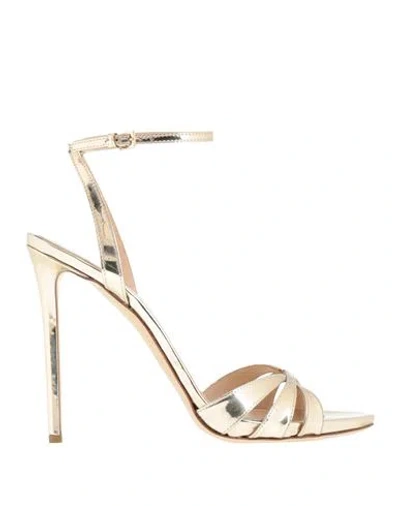 Ninalilou Woman Sandals Platinum Size 7 Leather In Neutral