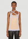 Ninamounah Asymmetric Panelled Top In Beige
