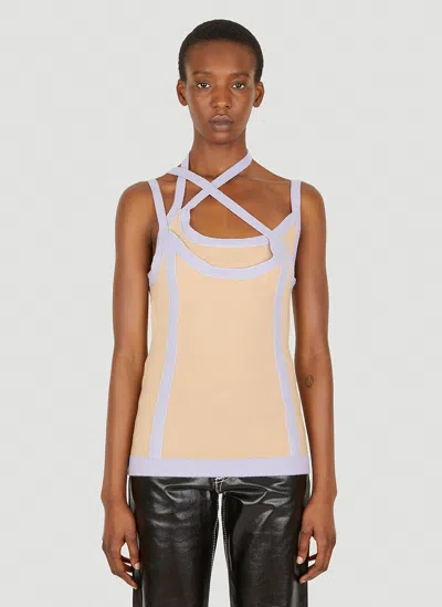 NINAMOUNAH ASYMMETRIC KNIT TOP