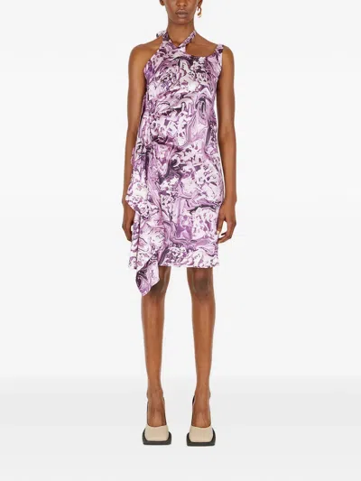 Ninamounah Ruffled-detail Midi Dress In Multi
