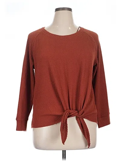Pre-owned Nine Britton 3/4 Sleeve T-shirt In Brown