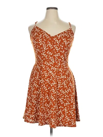 Pre-owned Nine Britton Casual Dress In Brown