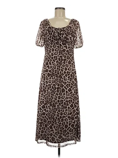 Pre-owned Nine Britton Casual Dress In Brown