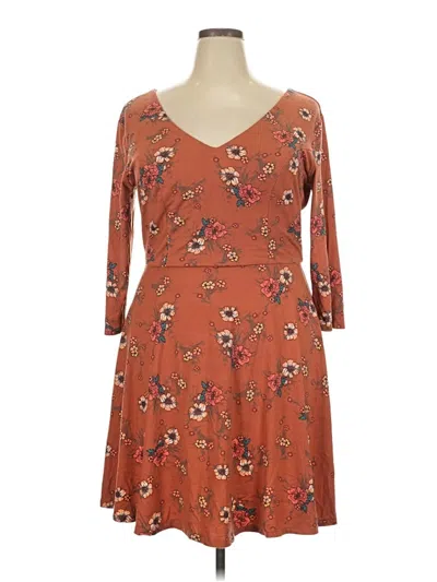 Pre-owned Nine Britton Casual Dress In Brown