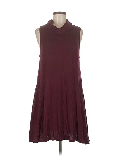 Pre-owned Nine Britton Casual Dress In Burgundy