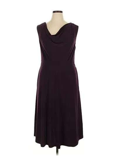 Pre-owned Nine Britton Casual Dress In Burgundy