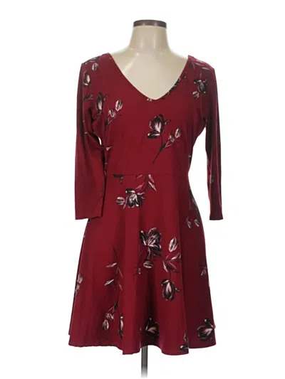 Pre-owned Nine Britton Casual Dress In Burgundy