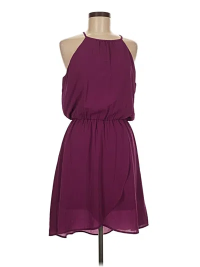 Pre-owned Nine Britton Casual Dress In Burgundy