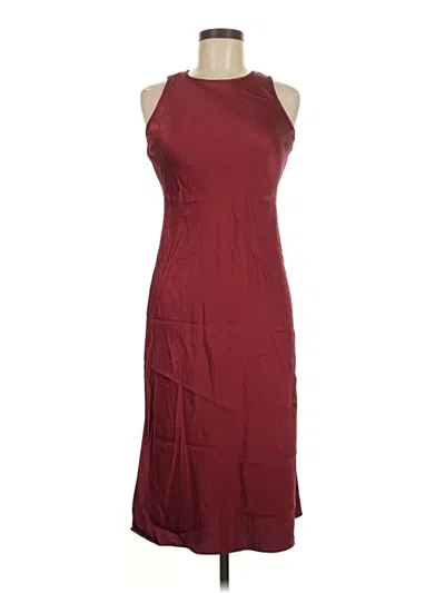 Pre-owned Nine Britton Casual Dress In Burgundy