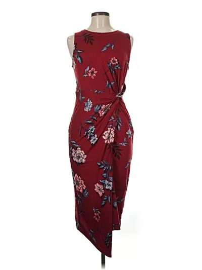 Pre-owned Nine Britton Casual Dress In Burgundy