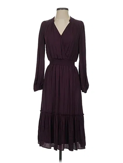 Pre-owned Nine Britton Casual Dress In Burgundy